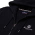 ACTIVE SMALL LOGO FULL ZIP HOODIE FLEECE black S