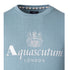 Aquascutum ACTIVE BIG LOGO CREW FW23 SW005 18 Blue Jumper Mens S