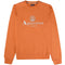Aquascutum ACTIVE BIG LOGO CREW FW23 SW005 23 Orange Jumper Mens S