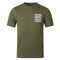 Aquascutum ACTIVE CHECK POCKET T-SHIRT FW23 TS004 06 Green T-Shirt Mens M