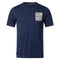 Aquascutum ACTIVE CHECK POCKET T-SHIRT FW23 TS004 11 Navy Blue T-Shirt Mens S