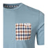 Aquascutum ACTIVE CHECK POCKET T-SHIRT FW23 TS004 18 Blue T-Shirt Mens S
