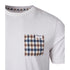 Aquascutum ACTIVE CHECK POCKET T-SHIRT FW23 TS004 24 White T-Shirt Mens S
