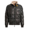 Parajumpers ALF LEATHER PMJKLE03 736 PHANTOM DARK GREY LEATHER JACKET Mens L