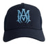 Amiri MA Logo Navy Blue Trucker Hat One Size