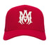 Amiri MA Logo Red Trucker Hat One Size