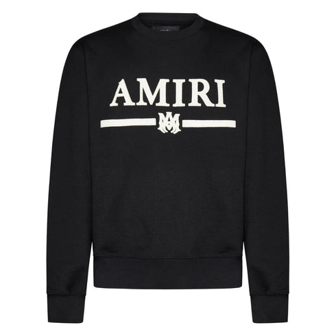 Amiri MA Bar Appique Logo Black Sweatshirt XS