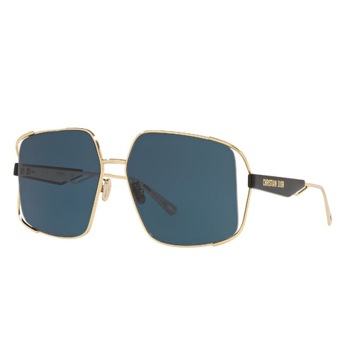 Dior Archidior S1U Cd40037U B0B0 10V Gold Frame Blue Lens Sunglasses Womens