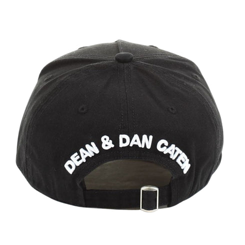 Dsquared2 White Logo Black Cap