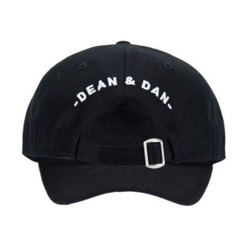 DSQUARED2 BCM0645 2124 Maple Leaf Baseball Cap 2124 BLACK Hat One Size