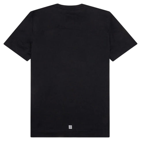 Givenchy Dragon Flames Design Slim Fit Black T-Shirt L