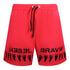Diesel Shark Tooth Design Brave Red Swim Shorts S