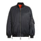 Parajumpers BOMB PWJKIN32 Reversible Jacket R028 PENCIL - CARROT Black - Reverse Side Orange Oversize Down Bomber Jacket Womens S