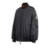 Parajumpers BOMB PWJKIN32 Reversible Jacket R028 PENCIL - CARROT Black - Reverse Side Orange Oversize Down Bomber Jacket Womens S