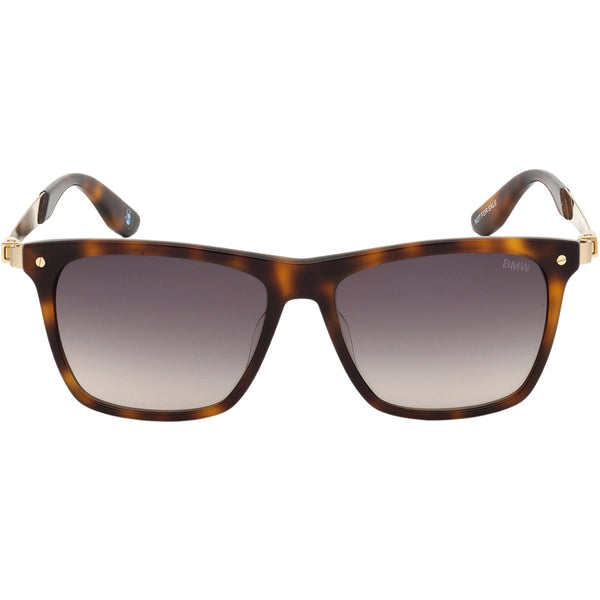 BMW Blonde Havana Framed Gradient Smoked Lens Sunglasses BW0002-H 53B