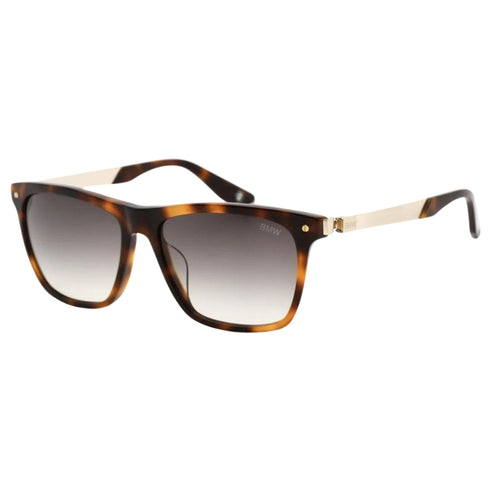 BMW Blonde Havana Framed Gradient Smoked Lens Sunglasses BW0002-H 53B