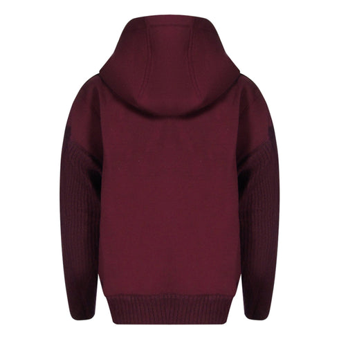 Parajumpers Zip Fleece Burgundy Hoodie S