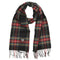 Fred Perry Black Stewart Tartan Scarf C4113 102