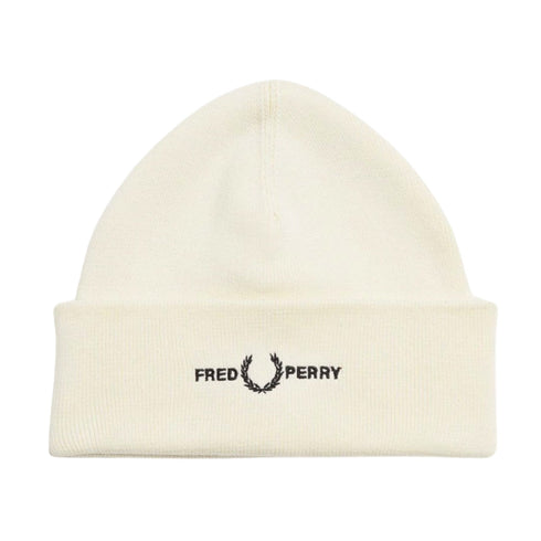 Fred Perry C4114 560 ECRU Beanie Mens One Size