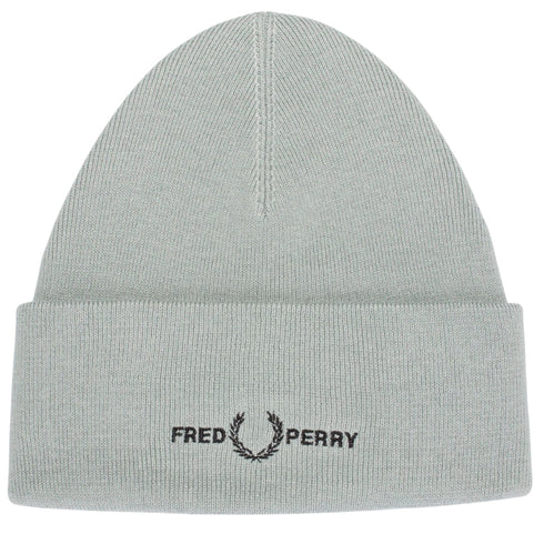 Fred Perry Graphic Logo Silver Blue Beanie C4114 959