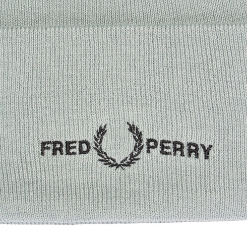 Fred Perry Graphic Logo Silver Blue Beanie C4114 959