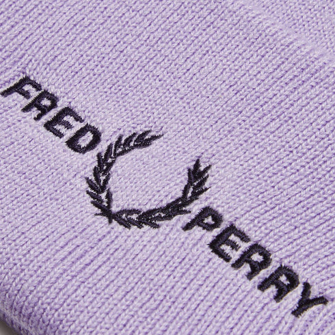 Fred Perry Graphic Logo Lilac Purple Beanie