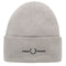 Fred Perry Graphic Logo Concrete Grey Beanie C4114 Q54