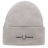 Fred Perry Graphic Logo Concrete Grey Beanie C4114 Q54