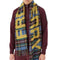 Fred Perry Oversized Branded Tartan Navy Blue Scarf