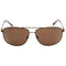 Calvin Klein Brown Lens Brown Sunglasses One Size