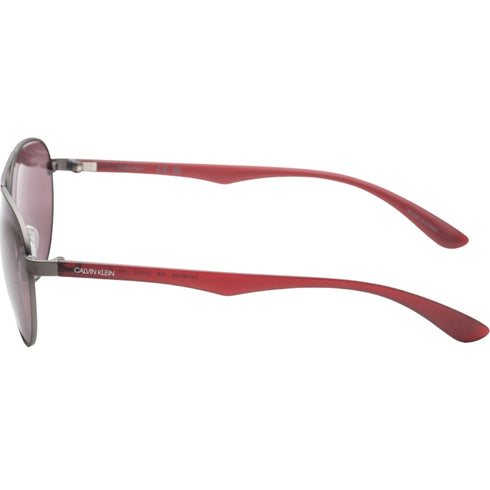 Calvin Klein Pink Lensed Matte Gunmetal Grey Framed Sunglasses CK19313S 008