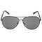 Calvin Klein Grey Lensed Matte Black Sunglasses One Size