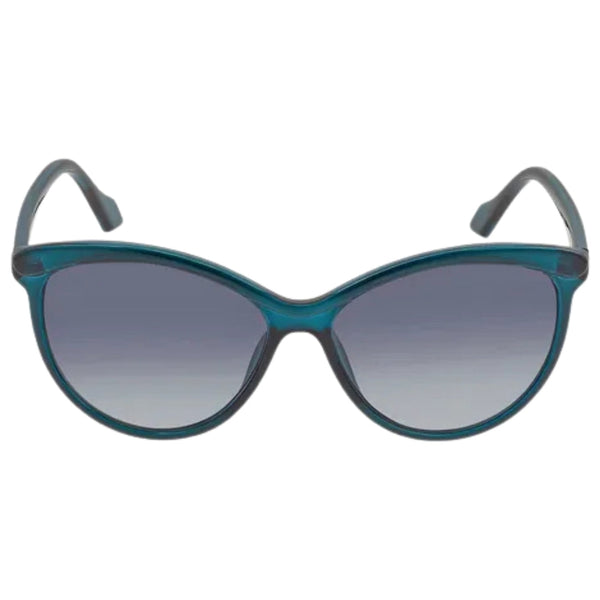 Calvin Klein Crystal Teal Framed Grey Gradient Lensed Sunglasses CK19534S 430