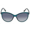 Calvin Klein Crystal Teal Framed Grey Gradient Lensed Sunglasses CK19534S 430