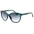 Calvin Klein Crystal Teal Framed Grey Gradient Lensed Sunglasses CK19534S 430