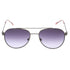 Calvin Klein Purple Gradient Lens Gunmetal Dark Silver Sunglasses CK20120 008