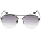 Calvin Klein Grey Gradient Lensed Black Sunglasses One Size