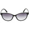 Calvin Klein Grey Gradient Black Sunglasses One Size