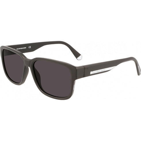 Calvin Klein Jeans Grey Lens Matte Black Sunglasses One Size