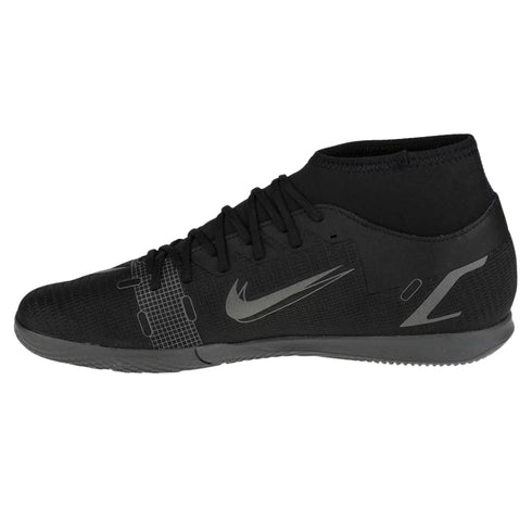 NIKE CV0954 004 Nike Superfly 8 Club IC BLACK/GREY INDOOR FOOTBALL BOOT MENS UK 6