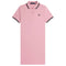 Fred Perry Chalky Pink Polo Shirt Dress S