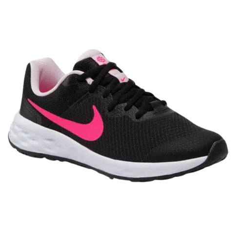 Nike Dd1096 007 007 Black/Pink Trainer Nike Revolution 6 Nn (Gs) UK 3
