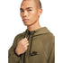 Nike Dd5284 222 Khaki Green Hooded Zip Top Mens XS