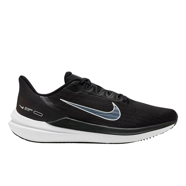 NIKE DD6203 001 Nike Air Windflo 9 BLACK/WHITE/GREY TRAINER MENS UK 6.5