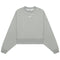 Nike Small Swoosh Logo Plain Grey Sweatshirt L