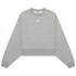 Nike Small Swoosh Logo Plain Grey Sweatshirt L