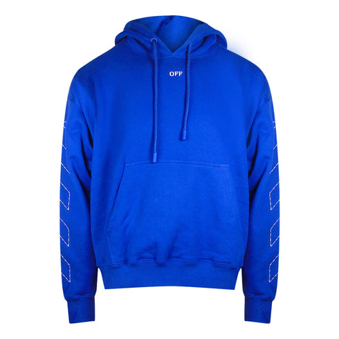 Off White Ombb085F23Fle0196901 Navy Blue Hoodies Male - Style Centre Wholesale