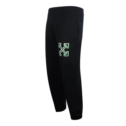 Off White Omch030S22Fle0031070 Black Sweatpants Male