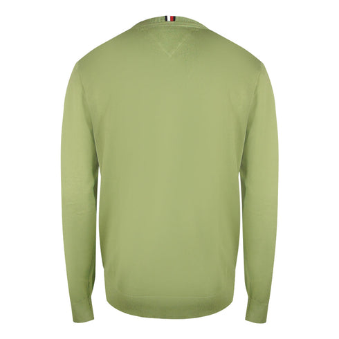 Tommy Hilfiger 4500576811 Faded Olive Crewneck Sweater Mens