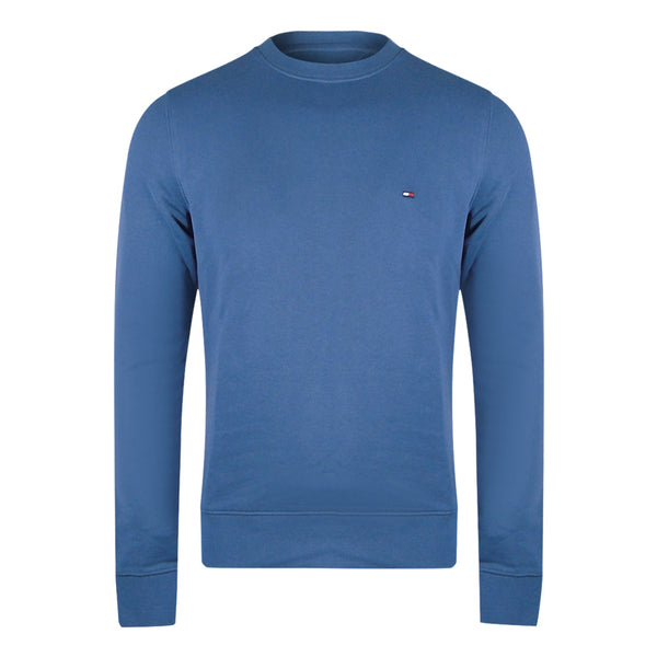 Tommy Hilfiger 4500580475 Faded Indigo Crewneck Sweatshirt Mens - Style Centre Wholesale